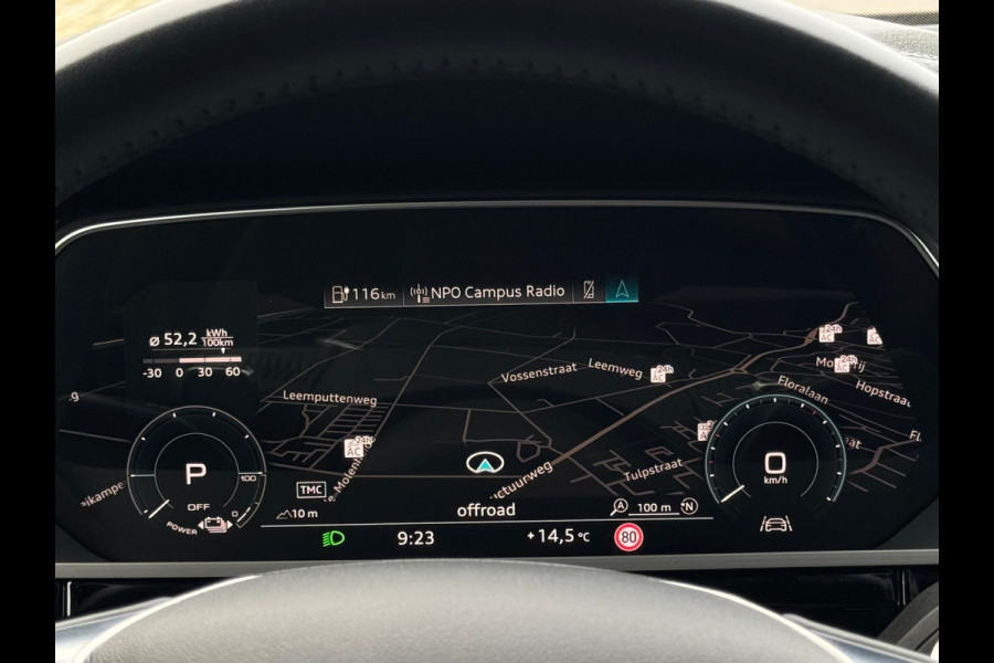 Audi e-tron E-tron 55 quattro 408 pk advanced Pro S Line Plus 95 kWh, SOH 94,6 %, camera , trekhaak,lederen sportinterieur