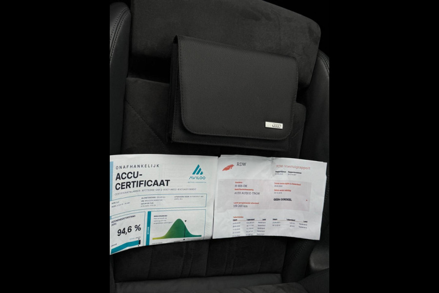 Audi e-tron E-tron 55 quattro 408 pk advanced Pro S Line Plus 95 kWh, SOH 94,6 %, camera , trekhaak,lederen sportinterieur
