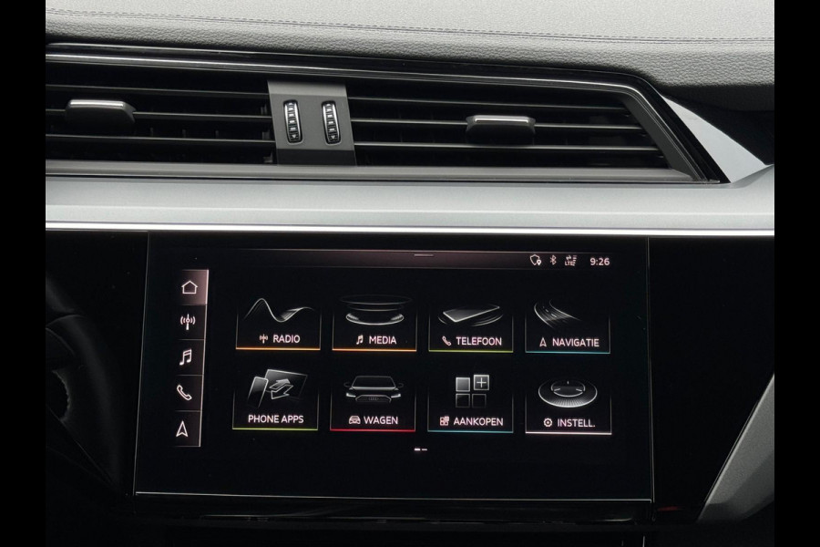 Audi e-tron E-tron 55 quattro 408 pk advanced Pro S Line Plus 95 kWh, SOH 94,6 %, camera , trekhaak,lederen sportinterieur