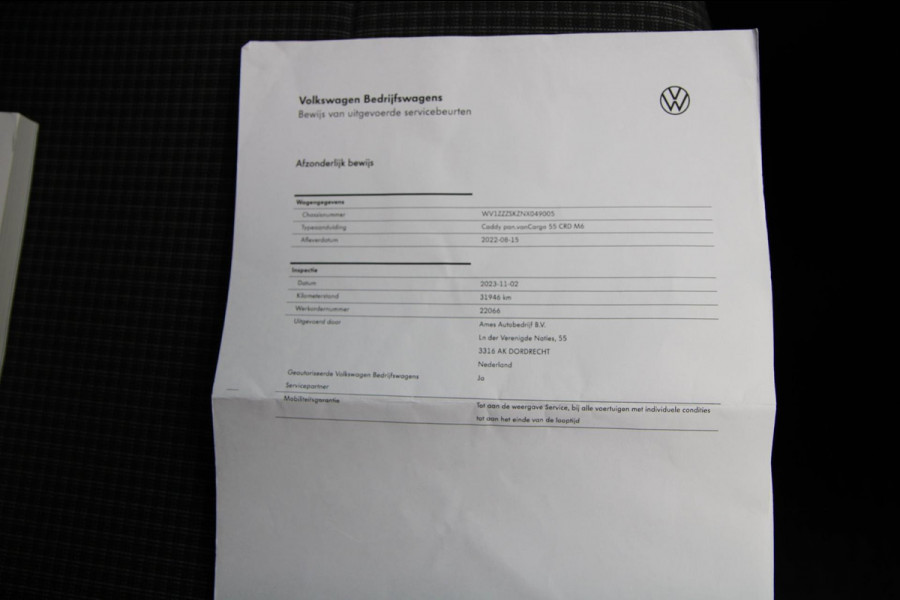 Volkswagen Caddy Cargo 2.0 TDI Comfort / Multi stuur / Trekhaak / Cruise