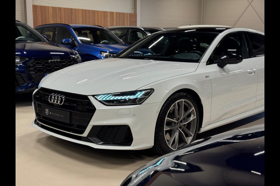 Audi A7 Sportback 50 TFSI e 299PK Quattro 3X S-Line, Virtual Cockpit, Pano, Black Optik, ACC, Hud, 360 Cam, B&O, Leder, Onderhoud Audi A7 Sportback 50 TFSI e 299PK Quattro 3X S-Line, Virtual Cockpit, Pano, Black Optik, ACC, Hud, 360 Cam, B&O, Leder, Onderhoud