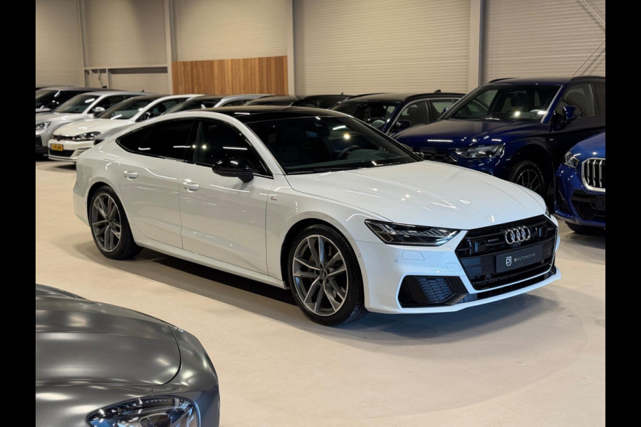 Audi A7 Sportback 50 TFSI e 299PK Quattro 3X S-Line, Virtual Cockpit, Pano, Black Optik, ACC, Hud, 360 Cam, B&O, Leder, Onderhoud Audi A7 Sportback 50 TFSI e 299PK Quattro 3X S-Line, Virtual Cockpit, Pano, Black Optik, ACC, Hud, 360 Cam, B&O, Leder, Onderhoud