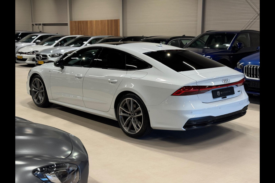 Audi A7 Sportback 50 TFSI e 299PK Quattro 3X S-Line, Virtual Cockpit, Pano, Black Optik, ACC, Hud, 360 Cam, B&O, Leder, Onderhoud Audi A7 Sportback 50 TFSI e 299PK Quattro 3X S-Line, Virtual Cockpit, Pano, Black Optik, ACC, Hud, 360 Cam, B&O, Leder, Onderhoud