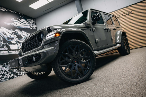 Jeep Wrangler Unlimited 4xe 380 Sahara | Corse Edition Custom made | Unieke kleur | Hybride | Jeep Wrangler Unlimited 4xe 380 Sahara | Corse Edition Custom made | Unieke kleur | Hybride |