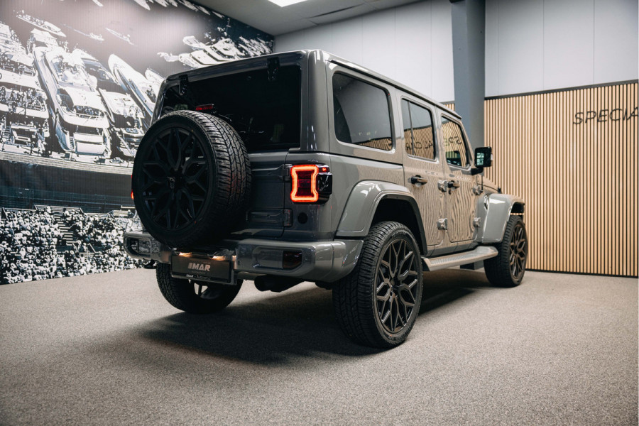 Jeep Wrangler Unlimited 4xe 380 Sahara | Corse Edition Custom made | Unieke kleur | Hybride | Jeep Wrangler Unlimited 4xe 380 Sahara | Corse Edition Custom made | Unieke kleur | Hybride |