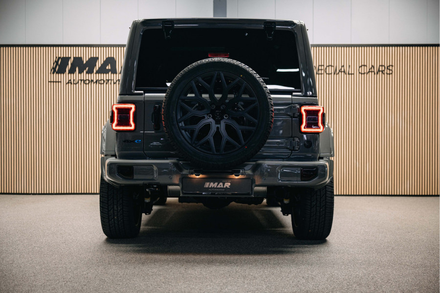 Jeep Wrangler Unlimited 4xe 380 Sahara | Corse Edition Custom made | Unieke kleur | Hybride | Jeep Wrangler Unlimited 4xe 380 Sahara | Corse Edition Custom made | Unieke kleur | Hybride |