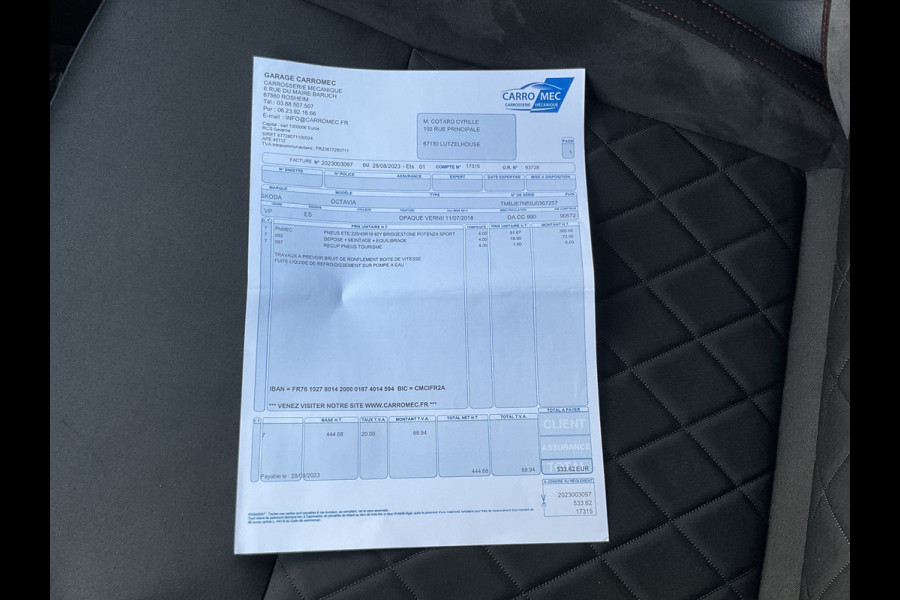 Škoda Octavia Combi 2.0 TSI RS Sportzetels Nav/Cam Carplay Stoelverw Elek.Klep Race-Blue Voll.Onderhouden!