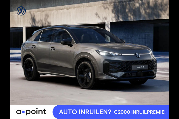 Volkswagen T-Roc R-Line First Edition 1.5 eTSI 110 kW / 150 PK SUV | Panoramaschuif-kanteldak | Assistance Pakket | Trekhaak | Black Style Pakket | Koplampverlichting matrix-led (IQ.LIGHT) | Elek. achterklep | Zwart dak