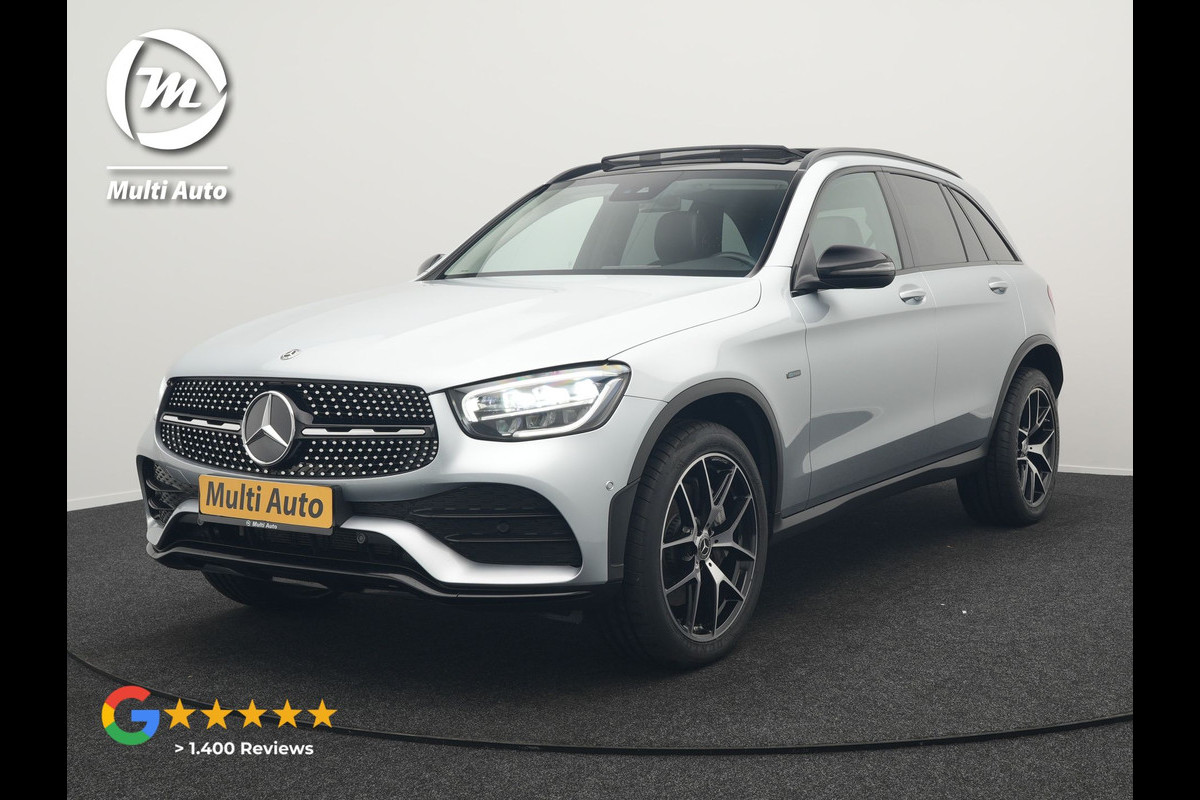 Mercedes-Benz GLC 300e 4MATIC AMG Plug In Hybrid 320pk Dealer O.H PHEV | Panodak | Adaptive Cruise | Burmester Audio | Camera | 20"L.M | Lederen Sportstoelen Verwarmd | Apple Carplay | Blis | Sfeerverlichting | Navigatie | DAB |