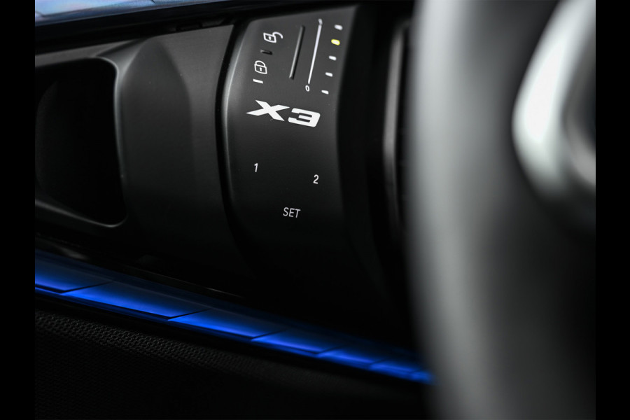 BMW X3 30e xDrive | M-SPORT | COMFORT ACCESS | ACTIVE CRUISE | LEDER | STOELVERWARMING | STUURWIEL VERWARMING | MEMORY SEATS | AMBIANCE