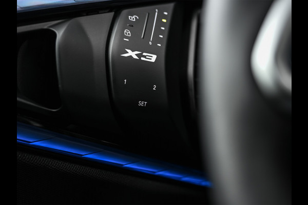BMW X3 30e xDrive | M-SPORT | COMFORT ACCESS | ACTIVE CRUISE | LEDER | STOELVERWARMING | STUURWIEL VERWARMING | MEMORY SEATS | AMBIANCE