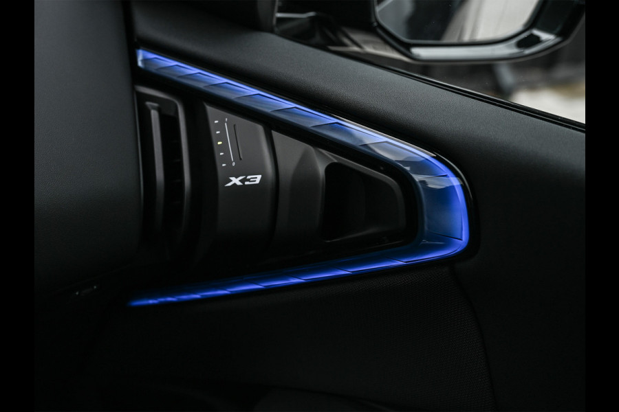 BMW X3 30e xDrive | M-SPORT | COMFORT ACCESS | ACTIVE CRUISE | LEDER | STOELVERWARMING | STUURWIEL VERWARMING | MEMORY SEATS | AMBIANCE