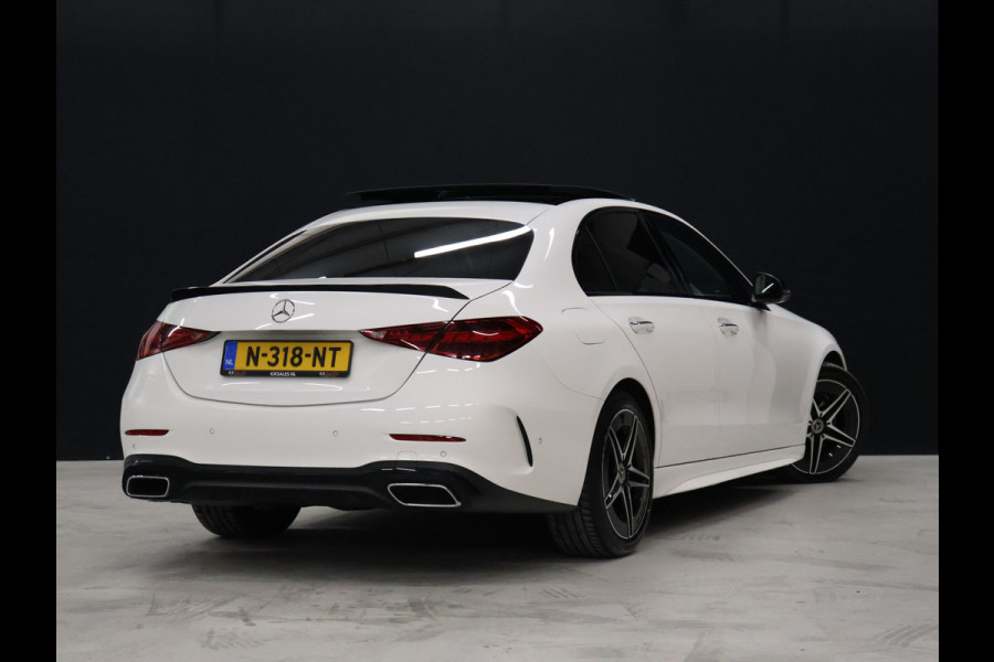 Mercedes-Benz C-Klasse 200 4MATIC AMG Line *WEEKAANBIEDING* [SCHUIFKANTELDAK, ADAPTIVE CRUISE CONTROL, BURMESTER, ELEKTRISCHE STOELEN, 360 CAMERA, SFEERLICHT, CARBON, URBAN GUARD+,  NIEUWSTAAT]