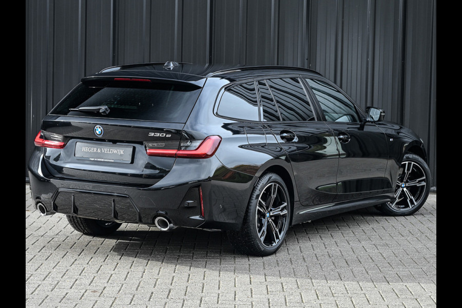 BMW 3 Serie Touring 330e | M-SPORT | GROTE ACCU | 19,5 kWh | CAMERA | SHADOW-LINE | FACELIFT | FULL-LED | STUUR- EN STOELVERWARMING | LED |