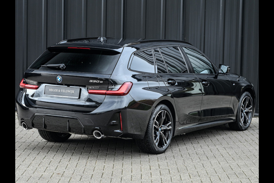 BMW 3 Serie Touring 330e | M-SPORT | GROTE ACCU | 19,5 kWh | CAMERA | SHADOW-LINE | FACELIFT | FULL-LED | STUUR- EN STOELVERWARMING | LED |