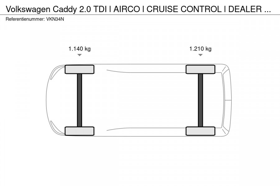 Volkswagen Caddy 2.0 TDI l AIRCO l CRUISE CONTROL l DEALER ONDERHOUDEN Volkswagen Caddy 2.0 TDI l AIRCO l CRUISE CONTROL l DEALER ONDERHOUDEN