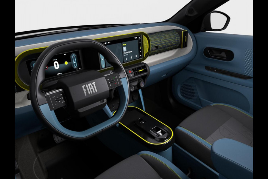 Fiat Grande Panda 1.2 Hybrid Edizione Nero | Automaat | PDC | Airco | Apple Carplay | Cruise | Pack Style |16" All Season banden Fiat Grande Panda 1.2 Hybrid Edizione Nero | Automaat | PDC | Airco | Apple Carplay | Cruise | Pack Style |16" All Season banden