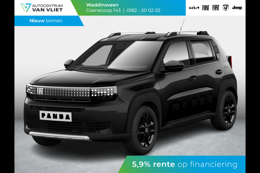 Fiat Grande Panda 1.2 Hybrid Edizione Nero | Automaat | PDC | Airco | Apple Carplay | Cruise | Pack Style |16" All Season banden Fiat Grande Panda 1.2 Hybrid Edizione Nero | Automaat | PDC | Airco | Apple Carplay | Cruise | Pack Style |16" All Season banden