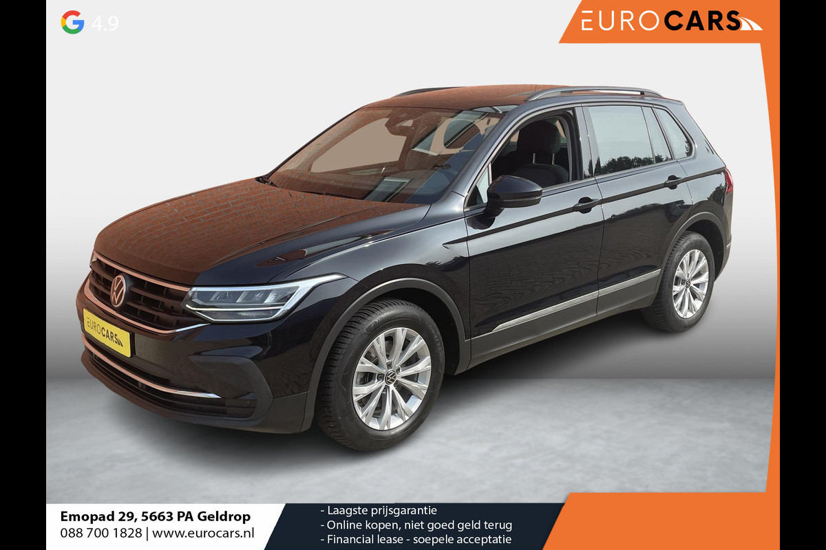 Volkswagen Tiguan 1.5 TSI 150pk DSG Life COMPANY CAR Panoramadak Navigatie d.m.v. Apple Carplay Android Auto Parkeersensoren Adaptive Cruise Control Stoel- en stuurverwarming Ledverlichting Getinte ramen Climate Control
