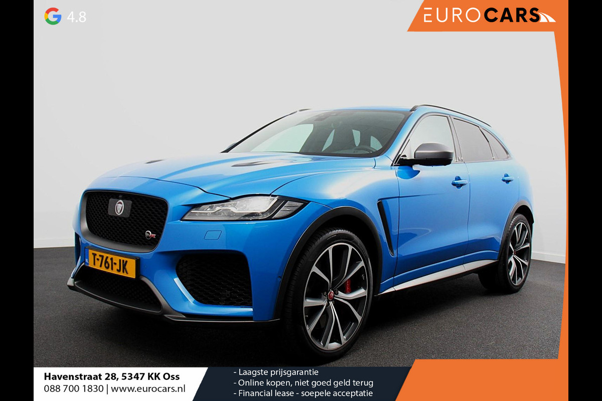 Jaguar F-Pace 5.0 V8 AWD SVR 551 pk Panorama dak | Meridian sound | Premium Pack | Light Pack | ACC | Leder | ADS |360 Camera
