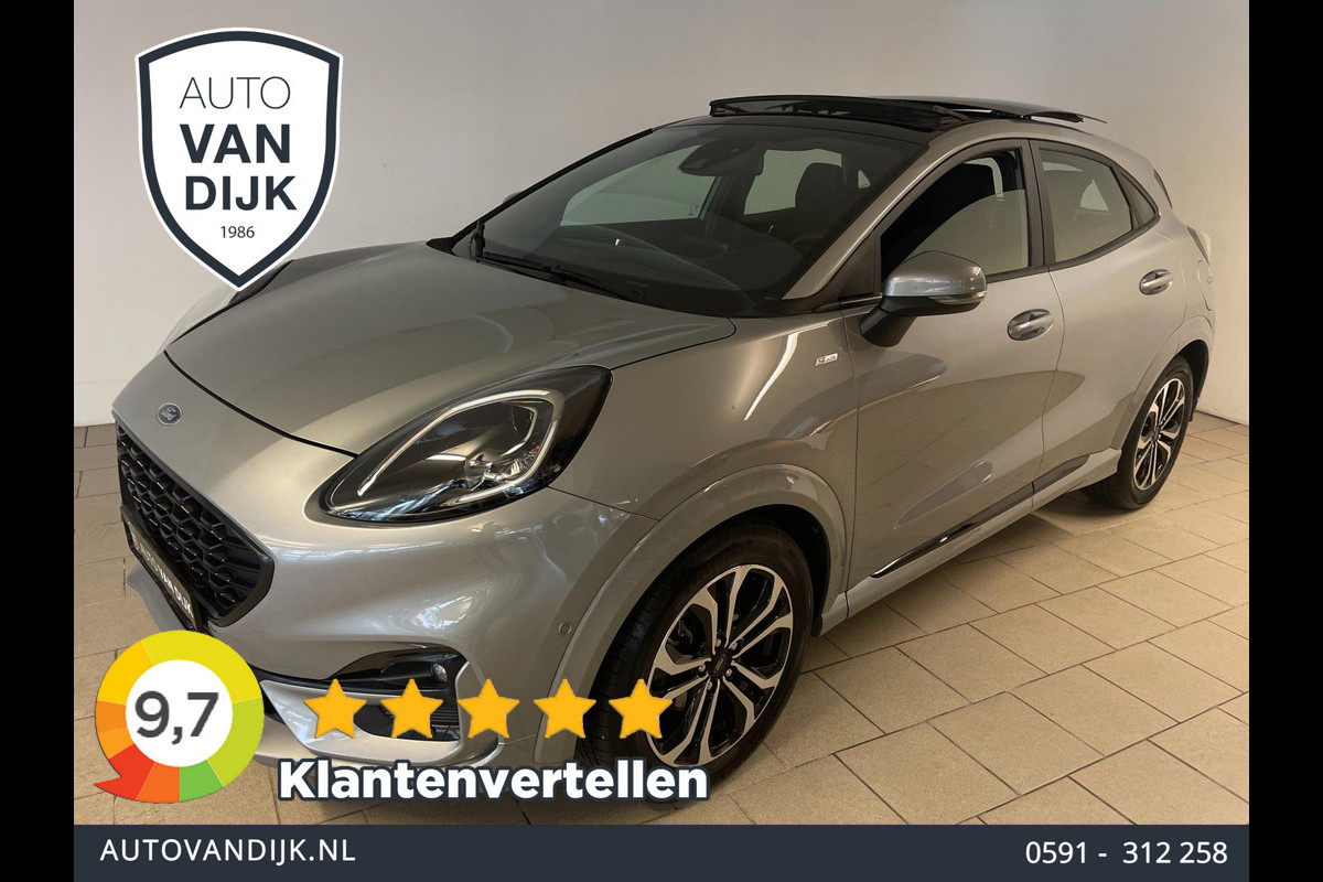 Ford Puma 1.0 EcoBoost Hybrid ST-Line PANO AIRCO NAVI CRUISE BT DIG TELLERS B&O SOUND ZWARTE HEMEL NIEUWSTAAT Ford Puma 1.0 EcoBoost Hybrid ST-Line PANO AIRCO NAVI CRUISE BT DIG TELLERS B&O SOUND ZWARTE HEMEL NIEUWSTAAT