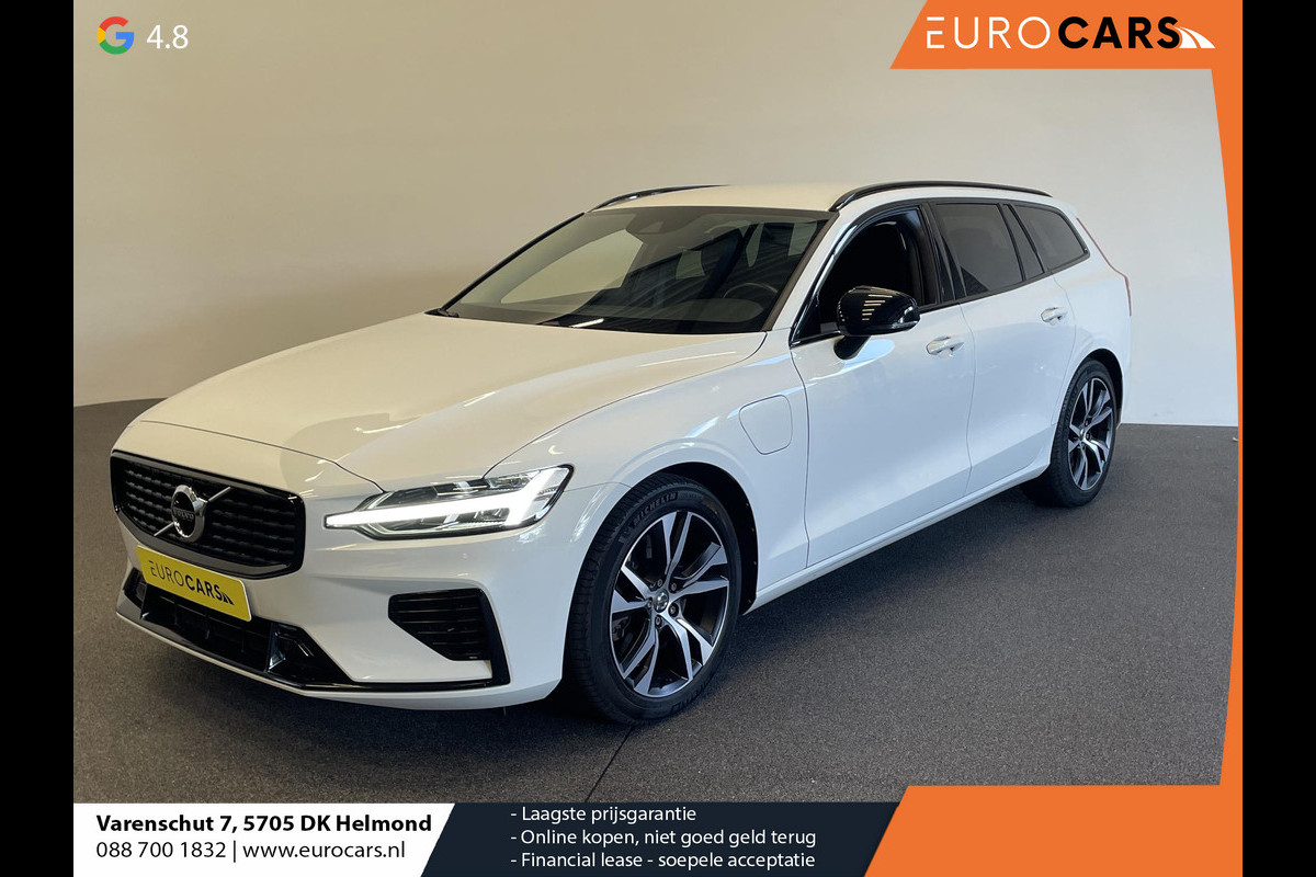 Volvo V60 2.0 T6 Recharge AWD R-Design Expression PHEV 340PK Airco ECC Navi Carplay PDC VA + Camera Full LED Trekhaak Privacy Glass Winter Pack Sensus connect High Performance Cruise Control