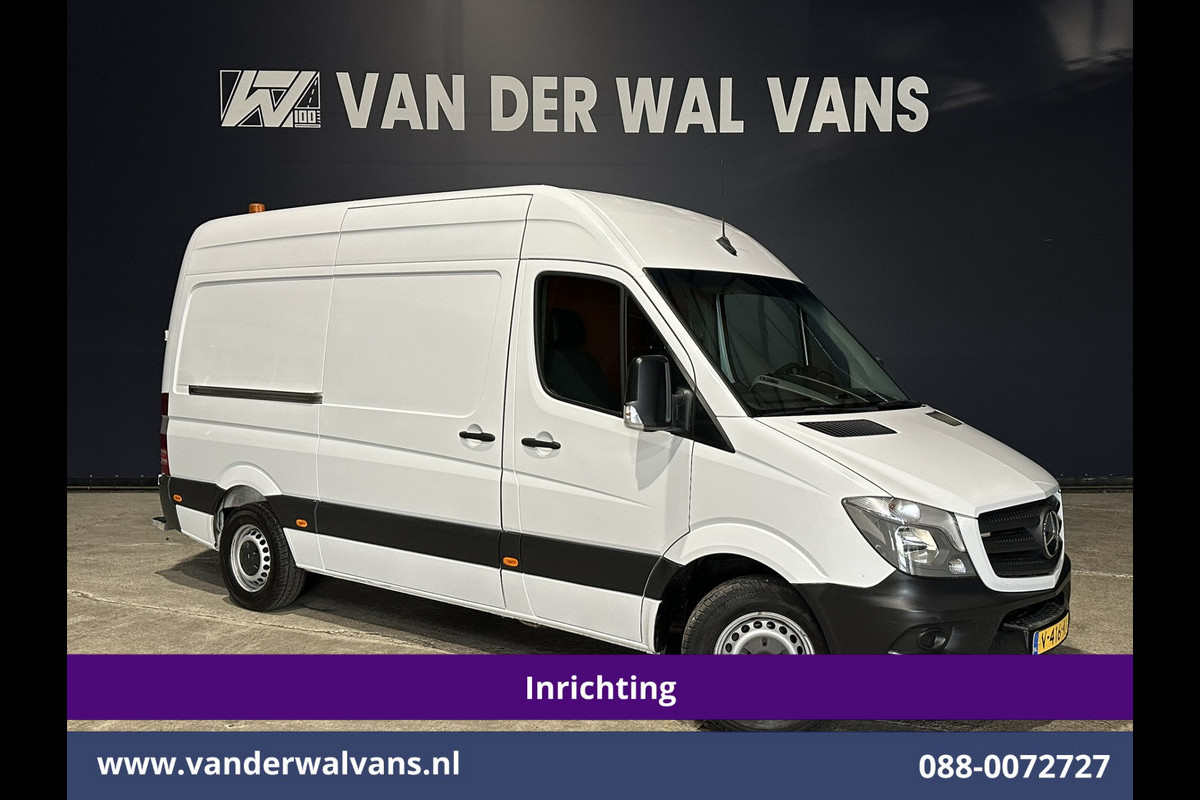 Mercedes-Benz Sprinter 316 CDI 164pk L2H2 Inrichting Euro6 Airco | Omvormer | 2800kg Trekhaak | Cruisecontrol Chauffeursstoel, Parkeersensoren
