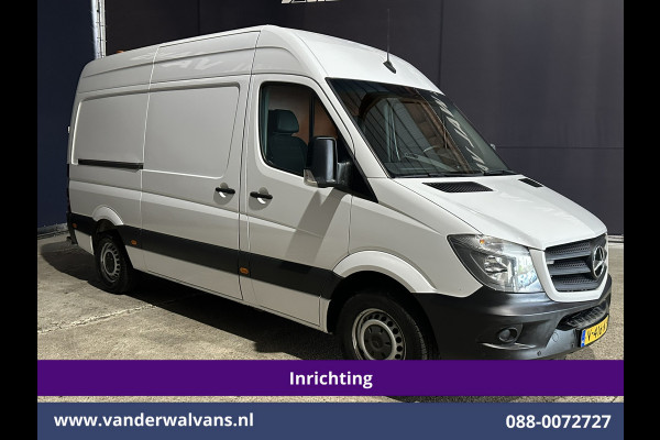 Mercedes-Benz Sprinter 316 CDI 164pk L2H2 Inrichting Euro6 Airco | Omvormer | 2800kg Trekhaak | Cruisecontrol Chauffeursstoel, Parkeersensoren