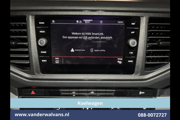 MAN TGE 2.0 TDI 177pk Automaat L3H3 L2H2 Koelwagen Vriezen -20°C tot verwarmen + 25°C Fabrieksgarantie Euro6 Airco | Camera Apple Carplay, Android Auto, Cruisecontrol, Massagestoel, Chauffeursstoel, Bijrijdersbank, 3000kg trekvermogen