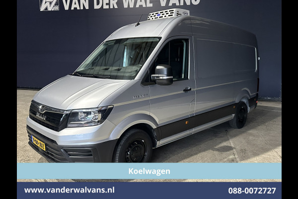 MAN TGE 2.0 TDI 177pk Automaat L3H3 L2H2 Koelwagen Vriezen -20°C tot verwarmen + 25°C Fabrieksgarantie Euro6 Airco | Camera Apple Carplay, Android Auto, Cruisecontrol, Massagestoel, Chauffeursstoel, Bijrijdersbank, 3000kg trekvermogen