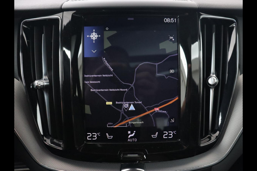 Volvo XC60 2.0 Recharge T8 AWD R Design | Panoramadak | Head-Up | 360 Camera | Stoel & stuurverwarming | Carplay | Keyless | Harman/Kardon | Navigatie | Half leder | Memory | PHEV | Plug In