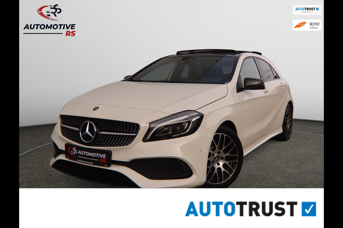 Mercedes-Benz A-Klasse 180 AMG-Line Pano Sportstoelen Led Navi Camera Parkeersensor V+A Cruise Control Sfeerverlichting Mercedes-Benz A-Klasse 180 AMG-Line Pano Sportstoelen Led Navi Camera Parkeersensor V+A Cruise Control Sfeerverlichting