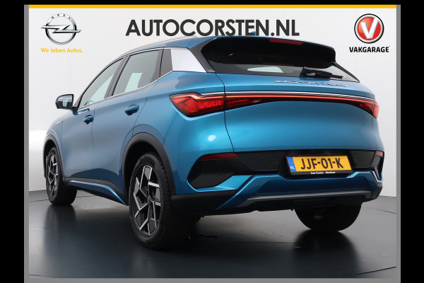 BYD ATTO 3 62kWh Design SOH 96% Panoramadak Leder+Elektr.Verst. Warmtepomp Adaptieve Cruise 360°Camera Apple Carplay Android Auto Elektr.Ac Verkeersbord detectie WiFi DAB Led Rijstrooksensor Keyless Smartphone Entry Fabrieksgarantie tot 12-12-2030 /150.000km Garantie op de LFP Accu tot 12-12-2030/200.000km €44.000,- Nieuw!