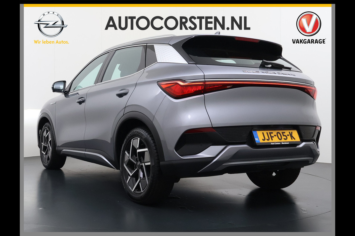 BYD ATTO 3 ACCU 60kWh Design Pano-dak Leer+Elektr.Verst. Warmtepomp Adaptieve Cruise 360°Camera Apple Carplay Android Auto Elektr.Achterklep Des Verkeersbord detectie WiFi DAB Led Rijstrooksensor Keyless Smartphone Entry Fabrieksgarantie tot 14-12-2030/150.000km Garantie op de LFP Accu tot 14-12-2030/200.000km €44.000,- Nieuw!