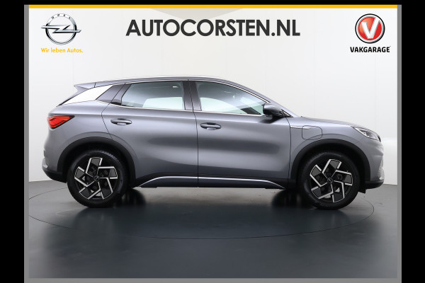 BYD ATTO 3 ACCU 60kWh Design Pano-dak Leer+Elektr.Verst. Warmtepomp Adaptieve Cruise 360°Camera Apple Carplay Android Auto Elektr.Achterklep Des Verkeersbord detectie WiFi DAB Led Rijstrooksensor Keyless Smartphone Entry Fabrieksgarantie tot 14-12-2030/150.000km Garantie op de LFP Accu tot 14-12-2030/200.000km €44.000,- Nieuw!