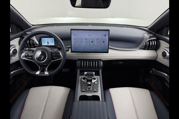 BYD ATTO 3 ACCU 60kWh Design Pano-dak Leer+Elektr.Verst. Warmtepomp Adaptieve Cruise 360°Camera Apple Carplay Android Auto Elektr.Achterklep Des Verkeersbord detectie WiFi DAB Led Rijstrooksensor Keyless Smartphone Entry Fabrieksgarantie tot 14-12-2030/150.000km Garantie op de LFP Accu tot 14-12-2030/200.000km €44.000,- Nieuw!
