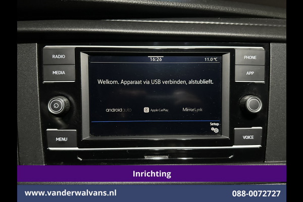 Volkswagen Transporter 2.0 TDI 150pk L2H1 Inrichting Euro6 Airco | Omvormer | Camera | 2500kg Trekhaak | Apple Carplay Android Auto, Cruisecontrol, Parkeersensoren Volkswagen Transporter 2.0 TDI 150pk L2H1 Inrichting Euro6 Airco | Omvormer | Camera | 2500kg Trekhaak | Apple Carplay Android Auto, Cruisecontrol, Parkeersensoren