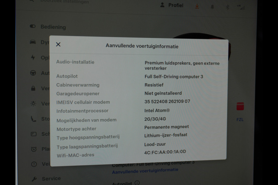 Tesla Model 3 RWD+ 60kWh 325PK LFP Licht Interieur 19"Lmv FSD-3 Comp. AutoPilot Leder PanoDak Adaptive-Cruise Lmv Camera's Elektr.-Stuur+Stoel Navi LED Comfortstoelen ACC DAB Keyless en Voorverwarmen interieur via App One-Pedal-Drive In zeer nette staat! Origineel Nederlandse auto tot 11kw laden thuis! Garantie Accu tot 30-6-2029 max 160.000km Tesla Model 3 RWD+ 60kWh 325PK LFP Licht Interieur 19"Lmv FSD-3 Comp. AutoPilot Leder PanoDak Adaptive-Cruise Lmv Camera's Elektr.-Stuur+Stoel Navi LED Comfortstoelen ACC DAB Keyless en Voorverwarmen interieur via App One-Pedal-Drive In zeer nette staat! Origineel Nederlandse auto tot 11kw laden thuis! Garantie Accu tot 30-6-2029 max 160.000km