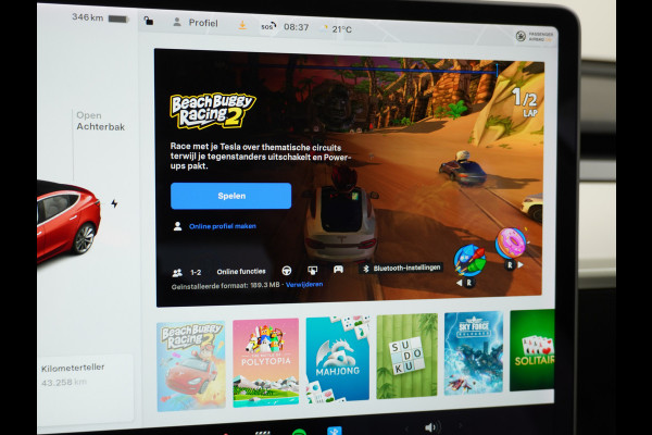 Tesla Model 3 RWD+ 60kWh 325PK LFP Licht Interieur 19"Lmv FSD-3 Comp. AutoPilot Leder PanoDak Adaptive-Cruise Lmv Camera's Elektr.-Stuur+Stoel Navi LED Comfortstoelen ACC DAB Keyless en Voorverwarmen interieur via App One-Pedal-Drive In zeer nette staat! Origineel Nederlandse auto tot 11kw laden thuis! Garantie Accu tot 30-6-2029 max 160.000km Tesla Model 3 RWD+ 60kWh 325PK LFP Licht Interieur 19"Lmv FSD-3 Comp. AutoPilot Leder PanoDak Adaptive-Cruise Lmv Camera's Elektr.-Stuur+Stoel Navi LED Comfortstoelen ACC DAB Keyless en Voorverwarmen interieur via App One-Pedal-Drive In zeer nette staat! Origineel Nederlandse auto tot 11kw laden thuis! Garantie Accu tot 30-6-2029 max 160.000km