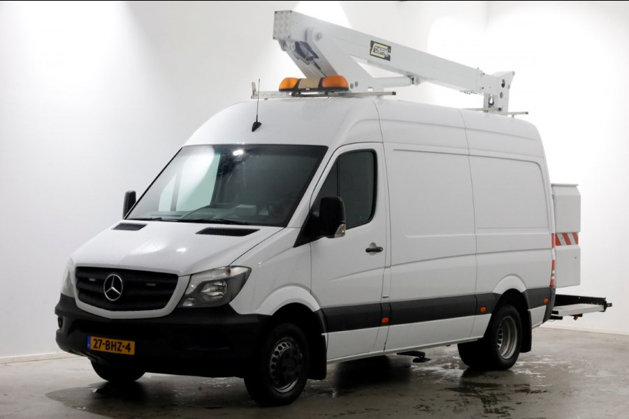 Mercedes-Benz Sprinter 516 CDI 163pk Euro6 L2H2 Custers Taurus T200-14MVH Hoogwerker 14meter Werkhoogte PTO 01-2017 Mercedes-Benz Sprinter 516 CDI 163pk Euro6 L2H2 Custers Taurus T200-14MVH Hoogwerker 14meter Werkhoogte PTO 01-2017
