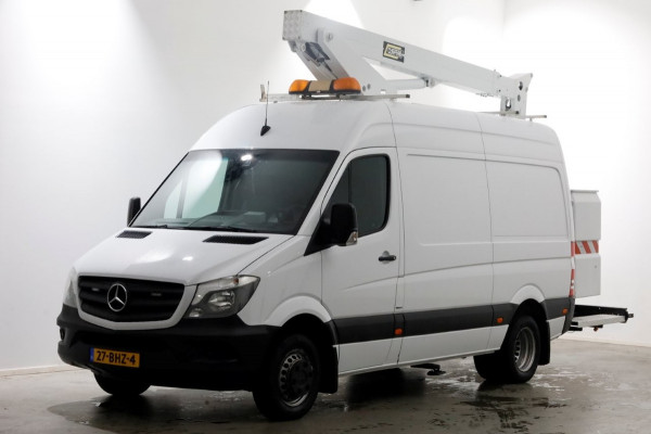 Mercedes-Benz Sprinter 516 CDI 163pk Euro6 L2H2 Custers Taurus T200-14MVH Hoogwerker 14meter Werkhoogte PTO 01-2017 Mercedes-Benz Sprinter 516 CDI 163pk Euro6 L2H2 Custers Taurus T200-14MVH Hoogwerker 14meter Werkhoogte PTO 01-2017
