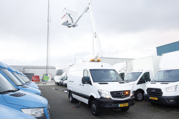 Mercedes-Benz Sprinter 516 CDI 163pk Euro6 L2H2 Custers Taurus T200-14MVH Hoogwerker 14meter Werkhoogte PTO 01-2017 Mercedes-Benz Sprinter 516 CDI 163pk Euro6 L2H2 Custers Taurus T200-14MVH Hoogwerker 14meter Werkhoogte PTO 01-2017