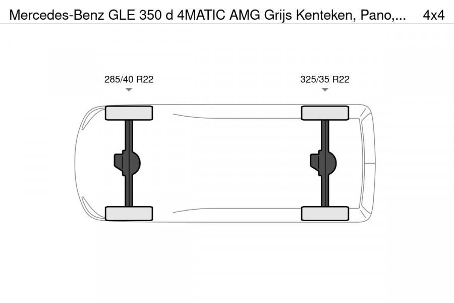 Mercedes-Benz GLE 350 d 4MATIC AMG Grijs Kenteken, Pano, Luchtvering, Night Pakket, 22" Velg, Wide Screen, Trekhaak 13P
