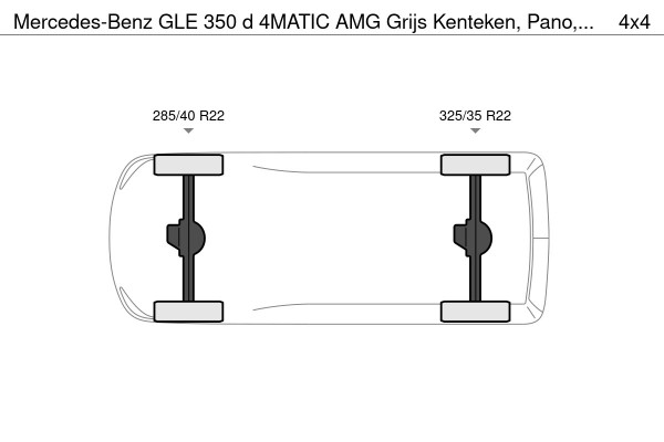 Mercedes-Benz GLE 350 d 4MATIC AMG Grijs Kenteken, Pano, Luchtvering, Night Pakket, 22" Velg, Wide Screen, Trekhaak 13P