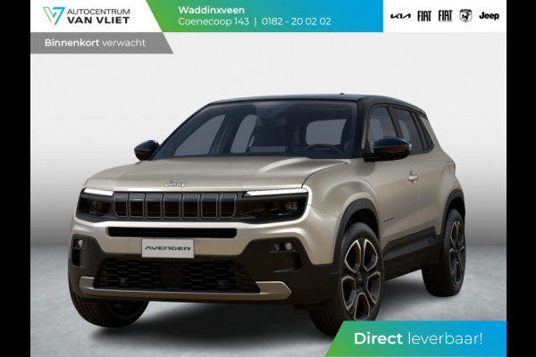 Jeep Avenger Summit 54 kWh | 17% Bijtelling | Schuif/Kanteldak | Leder&Winter Pack | infotainment&Convenience Pack | Warmtepomp Jeep Avenger Summit 54 kWh | 17% Bijtelling | Schuif/Kanteldak | Leder&Winter Pack | infotainment&Convenience Pack | Warmtepomp