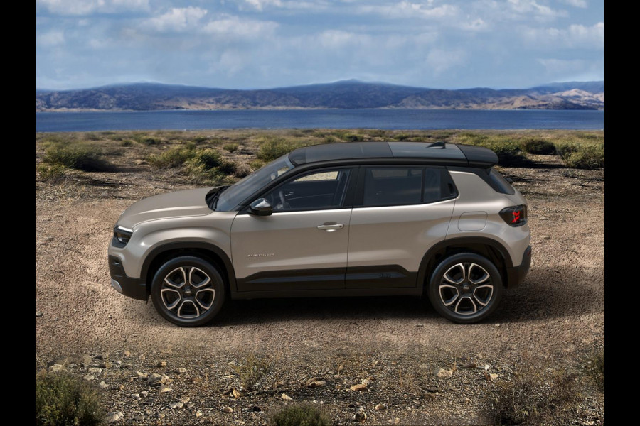 Jeep Avenger Summit 54 kWh | 17% Bijtelling | Schuif/Kanteldak | Leder&Winter Pack | infotainment&Convenience Pack | Warmtepomp Jeep Avenger Summit 54 kWh | 17% Bijtelling | Schuif/Kanteldak | Leder&Winter Pack | infotainment&Convenience Pack | Warmtepomp