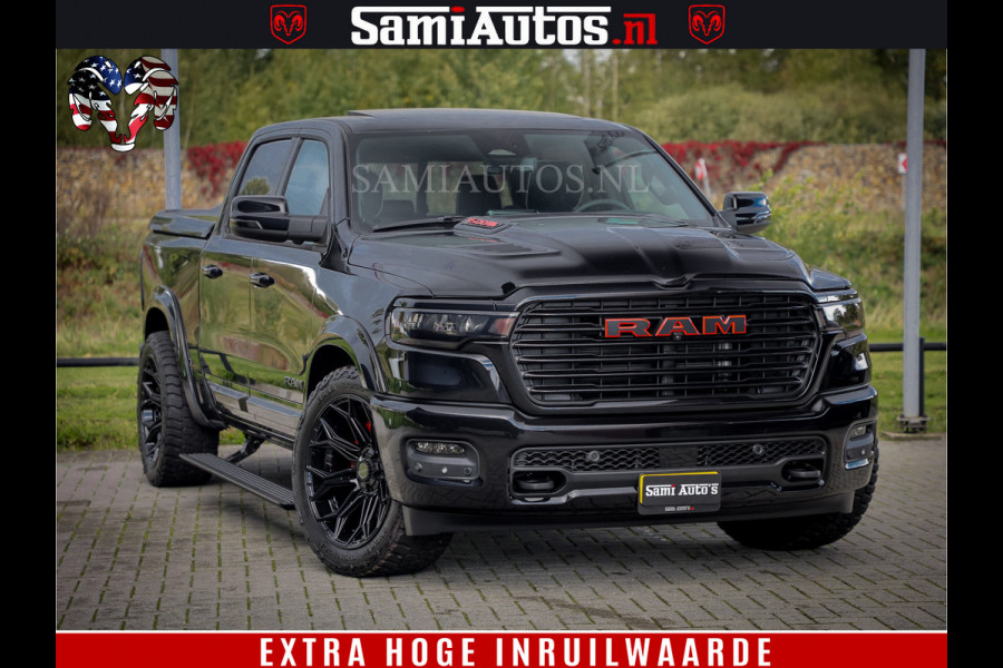 Dodge Ram 1500 Night Premium | Full Option | De Meest Luxe Pick-Up in zijn Klasse | Comfortabele Dubbele Cabine met Royale 5 Zitplaatsen | BPM vrij | Nu Leverbaar uit Voorraad | Voorraad Nr 2200 - 0886