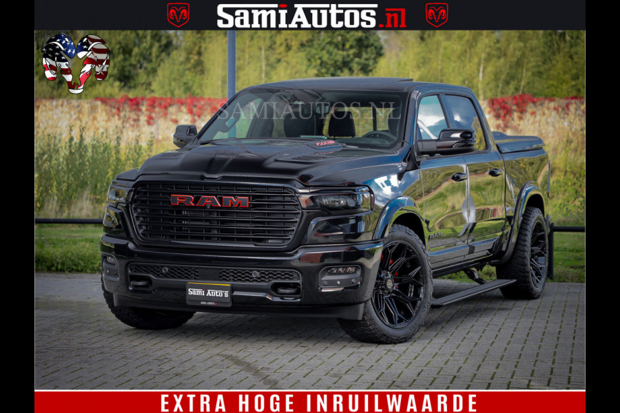 Dodge Ram 1500 Night Premium | Full Option | De Meest Luxe Pick-Up in zijn Klasse | Comfortabele Dubbele Cabine met Royale 5 Zitplaatsen | BPM vrij | Nu Leverbaar uit Voorraad | Voorraad Nr 2200 - 0886