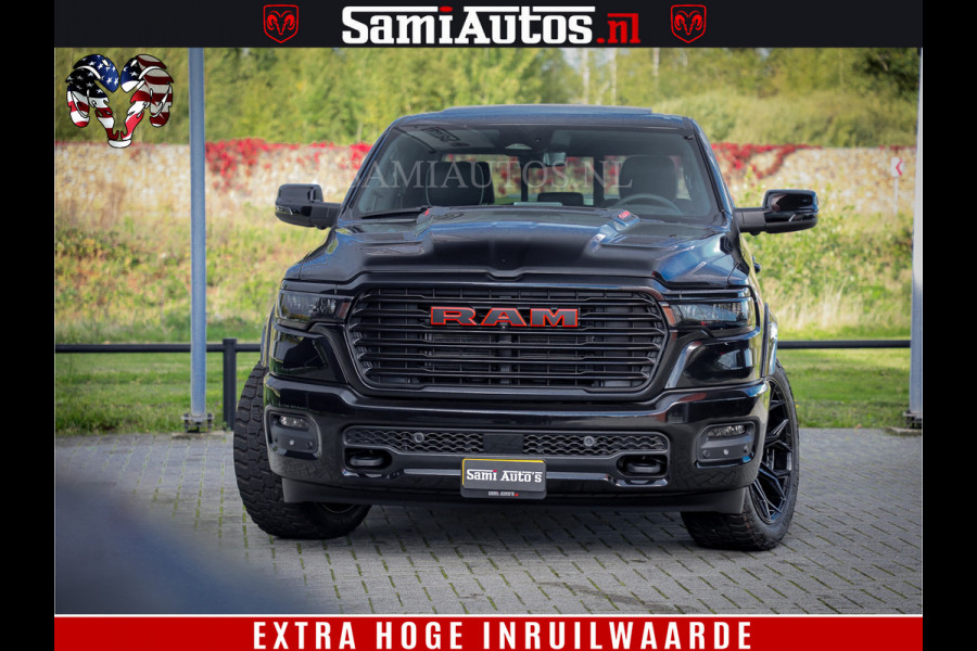 Dodge Ram 1500 Night Premium | Full Option | De Meest Luxe Pick-Up in zijn Klasse | Comfortabele Dubbele Cabine met Royale 5 Zitplaatsen | BPM vrij | Nu Leverbaar uit Voorraad | Voorraad Nr 2200 - 0886