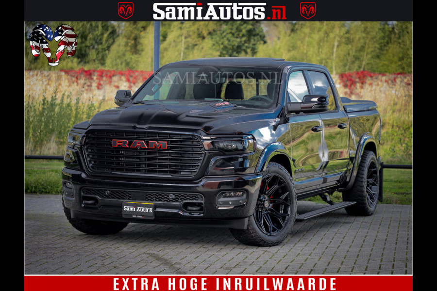 Dodge Ram 1500 Night Premium | Full Option | De Meest Luxe Pick-Up in zijn Klasse | Comfortabele Dubbele Cabine met Royale 5 Zitplaatsen | BPM vrij | Nu Leverbaar uit Voorraad | Voorraad Nr 2200 - 0886